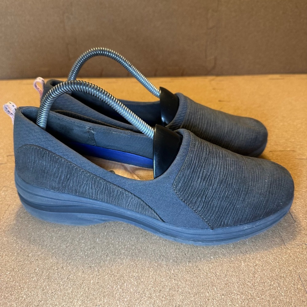 Dr Scholls Windswept Womens 10 Grey Slip On Comfort Loafers Walking Shoes